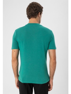 Antioch Ördek Yeşili Bisiklet Yaka Slim Fit T-Shirt