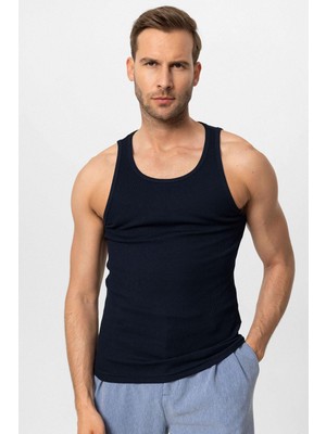 Antioch Lacivert Slim Fit Erkek Atlet