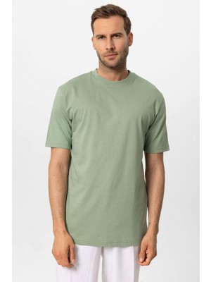 Antioch Mint Bisiklet Yaka Basic T-Shirt