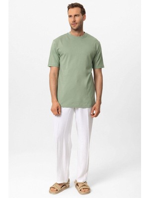 Antioch Mint Bisiklet Yaka Basic T-Shirt