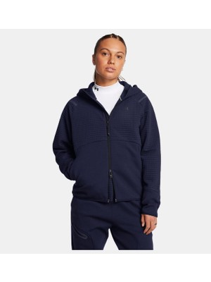 Kadın Ua Unstoppable Fleece Grid Tam Fermuarlı Sweatshirt 1389842-410