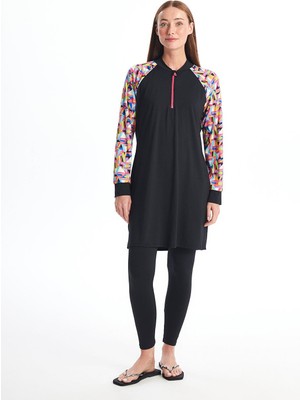 Kadın Beli Lastikli Düz Tesettür Mayo Altı