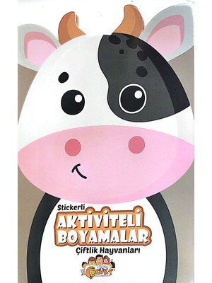Stickerli Aktiviteli Boyamalar - Çiftlik Hayvanları