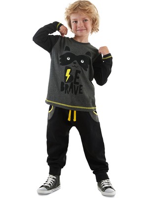 Denokids Be Brave Erkek Çocuk T-Shirt Pantolon Takım