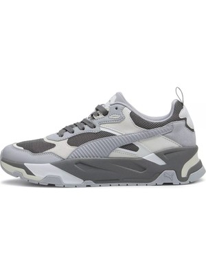 Puma Kısa Topuklu (1- 4 Cm) 38928924- Trinity-Dark Gray-Fog-Silver Mist Bağcıklı Gri