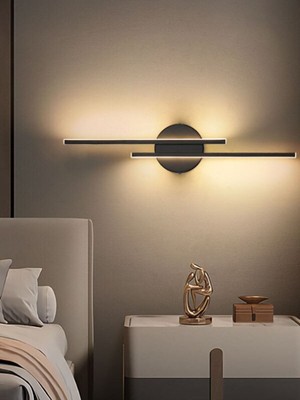 Rika Lighting Gümüş Çift Yönlü LED Aplik 50CM Günışığı Alüminyum