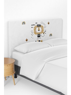 Talia Home Aslan Kral Lion Desenli Çocuk Odası Yatak Baza Başlık Kılıfı TLABK-198