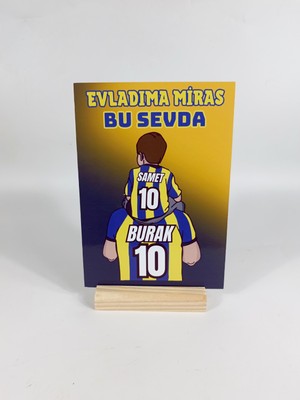 FY Kişiye Özel Tasarlanan Fenerbahçe Baba Ogul Taraftar Plağı 10X17