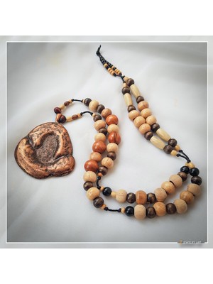 Z Jewelry Art Tılganga - El Yapımı Etnik Otantik Bohem Kadın Erkek Unisex Kolye