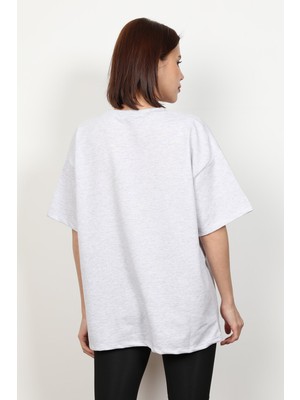 Giysa Kadın Düz Oversize T-Shirt