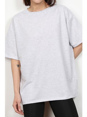 Giysa Kadın Düz Oversize T-Shirt