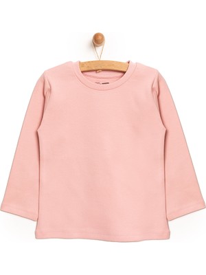 HelloBaby  Basic Interlok Uzun Kol Tshirt Kız Bebek