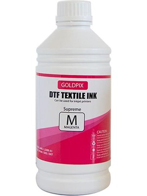 Goldpix Tortusuz Kırmızı Dtf Mürekkebi Magenta 1 Litre