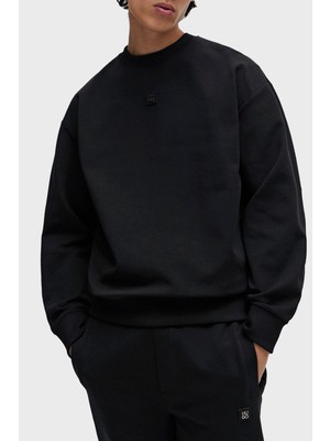 Hugo Logolu Pamuklu Bisiklet Yaka Relaxed Fit Sweat Erkek Sweat 50509270 001