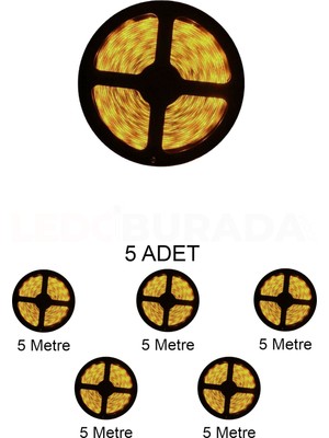 Cata CT-4481 LED Şerit Iç Mekan Günışığı 5 Metre - 5’li Paket