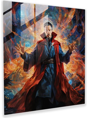 Painted Anarchy Marvel Doctor Strange Cam Baskı - Marvel, Marvel, Duvar Süslemesi, Kozmik Enerji, 30X30