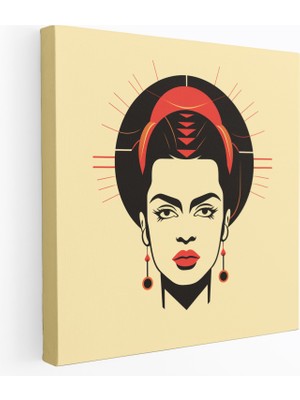 Painted Anarchy Frida Kahlo Kanvas Tablo - Frida Kahlo, Duvar Dekorasyonu, Frida Kahlo, Kanvas Tablo, 30X30