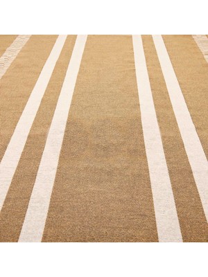 Evidea Soft Arya White Beige Kilim - Beyaz / Bej - 80X150 cm