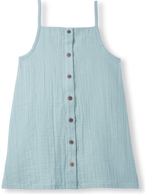 Petit Coral Organik Pamuk Müslin Askılı Elbise