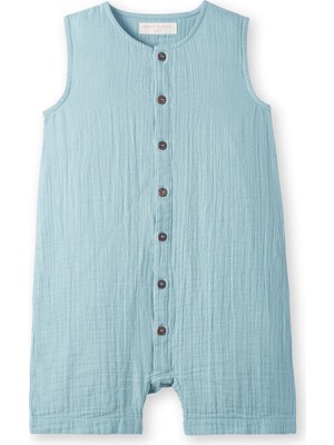 Petit Coral Unisex Çocuk Müslin Kolsuz Romper
