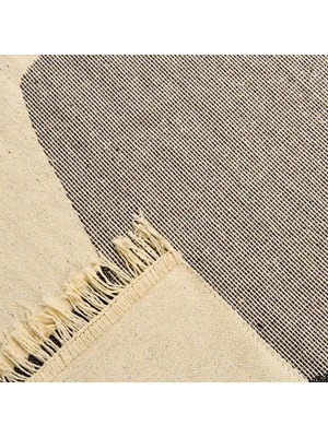 Evidea Soft Piedra Çift Taraflı Kilim - Gri - 80X150 cm