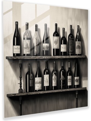 Painted Anarchy Natürmort Cam Baskı: Şarap Mahzeni