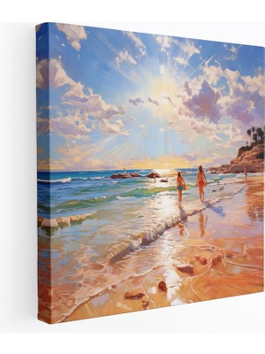 Painted Anarchy Güneşli Sahil Nostalji Kanvas Tablo
