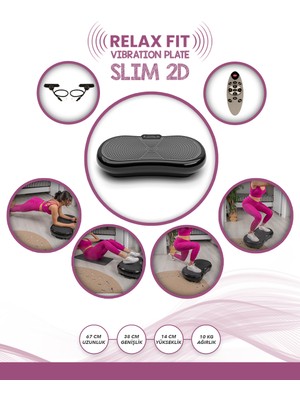 Relax Slim 2d Vibration Plate Titreşimli Spor Egzersiz Fitness Aleti Cihazı