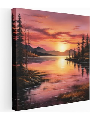 Painted Anarchy Gün Batımı Serenadı Kanvas Tablo, 30X30 cm
