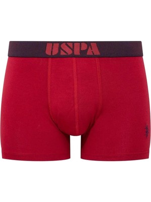 U.S. Polo Assn. Bordo Lacivert Antrasit 3'lü Modal Erkek Boxer %47 Modal %47 Pamuk %6 Likra