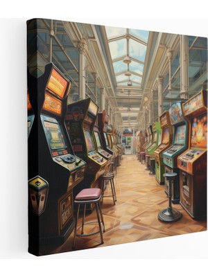 Painted Anarchy Vintage Atari Kanvas Tablo, 30X30 cm