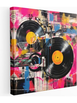Painted Anarchy Vinil Füzyon Kanvas Tablo, 30X30 cm