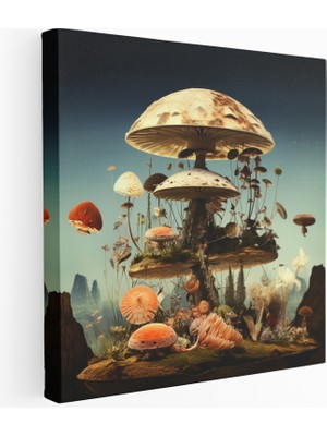 Painted Anarchy Retro Sürrealist Düşler Kanvas Tablo, 30X30 cm