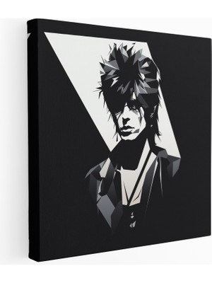 Painted Anarchy Cesur Rock Yıldızı Portresi Kanvas Tablo, 30X30 cm