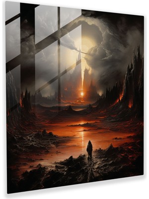 Painted Anarchy Yüzüklerin Efendisi Cam Baskı