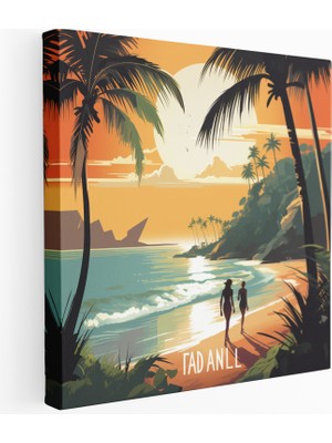 Painted Anarchy Eski Moda Cennet Kanvas Tablo, 100X100 cm