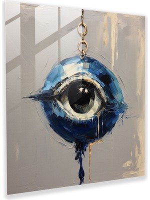 Painted Anarchy Nazar Boncuğu Empresyonist Cam Baskı