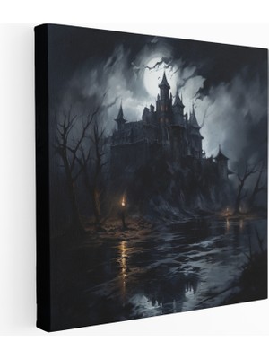 Painted Anarchy Gotik Kale Kanvas Tablo, 30X30 cm