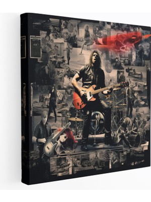 Painted Anarchy Metallica Kolaj Duvar Sanatı