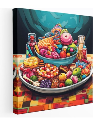 Painted Anarchy Natürmort Kanvas Tablo