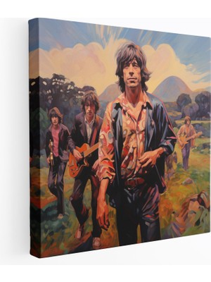 Painted Anarchy Rolling Stones Kanvas Tablo