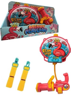 Çantalı Su Tabancası Flamingo/ Dinozor