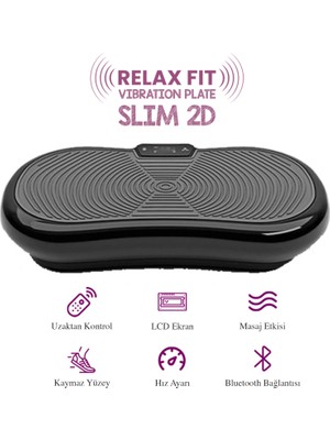 Relax Slim 2d Vibration Plate Titreşimli Spor Egzersiz Fitness Aleti Cihazı