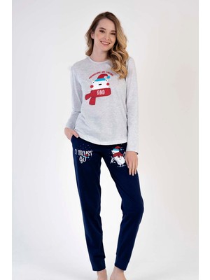 Vienetta Pamuklu Kadın Uzun Kol  Ceblı Pijama Takım
, 303286