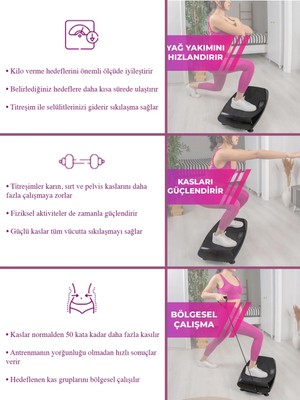 Fit Premium 4d-7in1 Vibration Plate Titreşimli Spor Egzersiz Fitness Aleti Cihazı