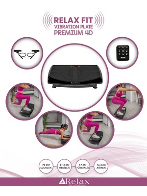 Fit Premium 4d-7in1 Vibration Plate Titreşimli Spor Egzersiz Fitness Aleti Cihazı