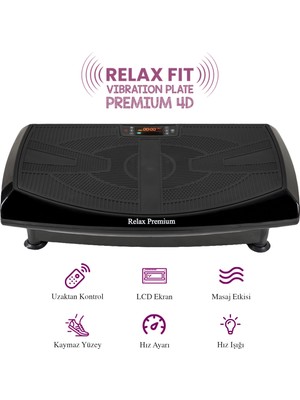 Fit Premium 4d-7in1 Vibration Plate Titreşimli Spor Egzersiz Fitness Aleti Cihazı