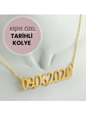 Kişiye Özel Tarih Yazılı Kolye
