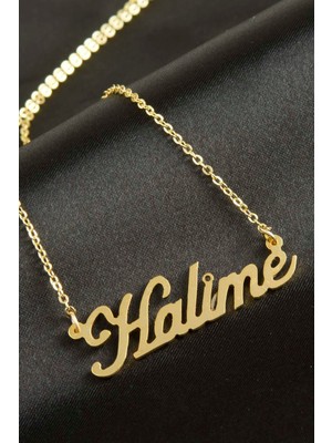 Bijuteri Net Halime Isimli Kolye (Kişiye Özel)