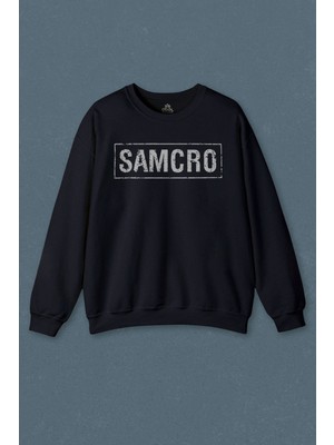 So Cool Lacivert Sweatshirt Motorsiklet Samcro Sons Of Anarchy Propaganda Baskılı Unisex Sweat